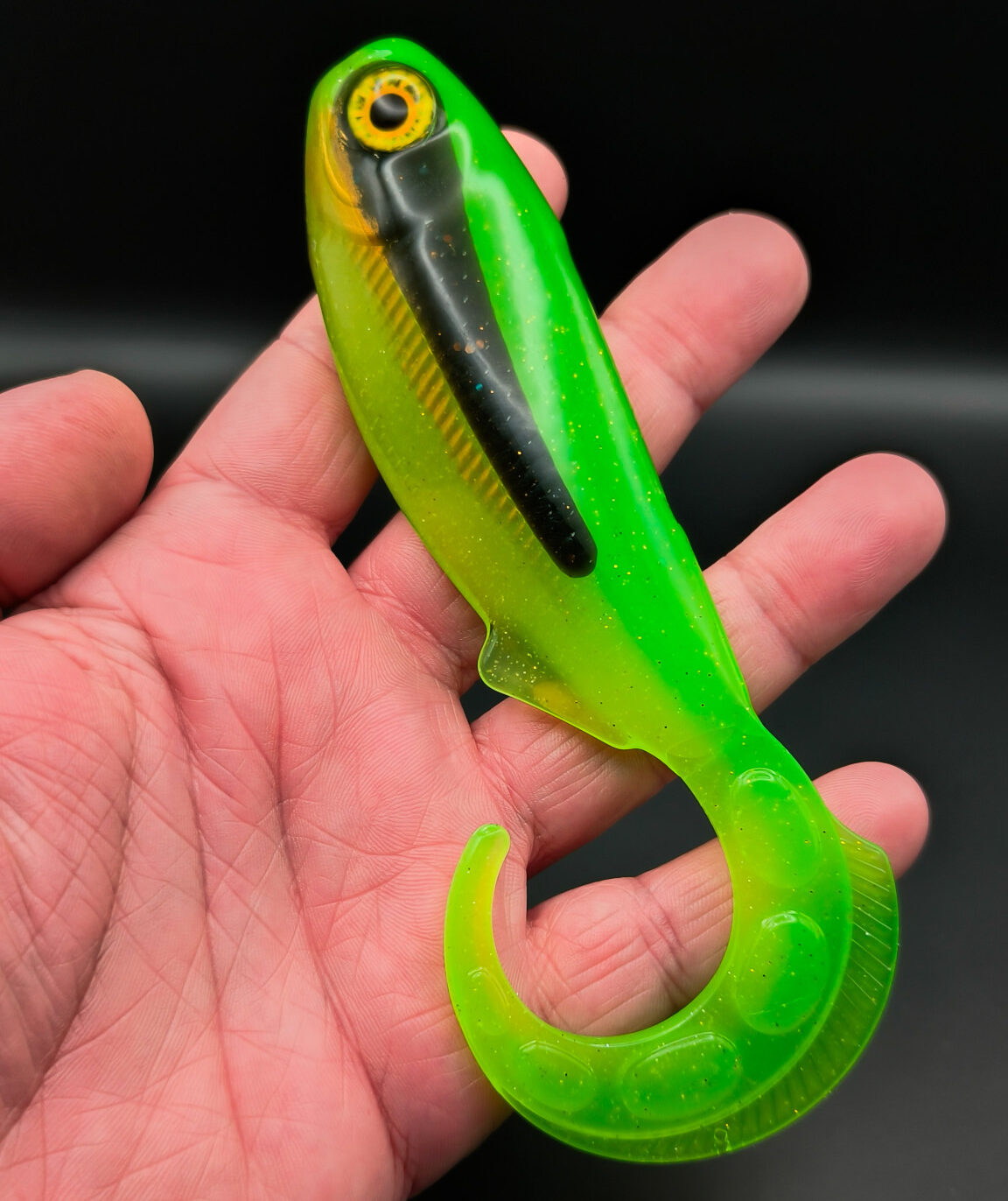 Whip Tail 19cm soft lure side profile