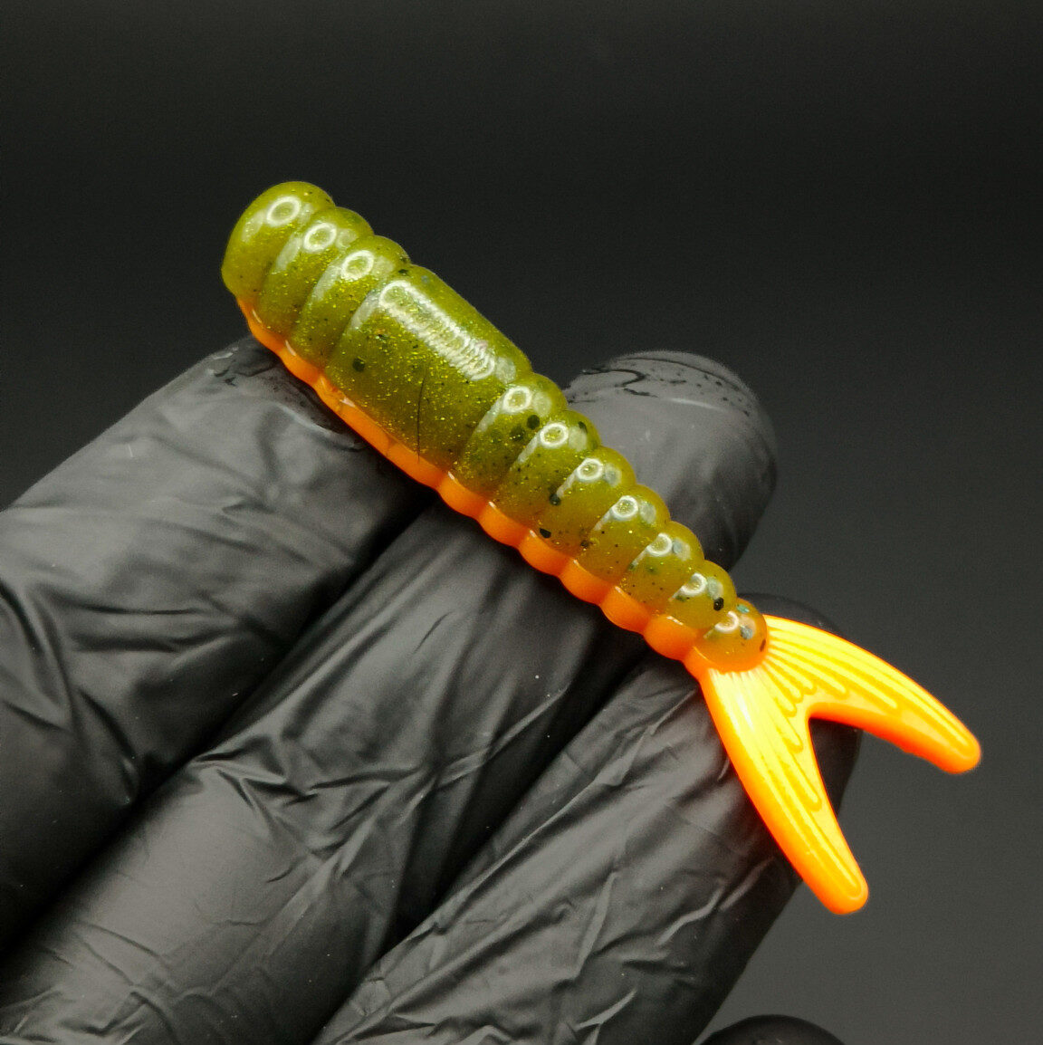IMG20260206232609 Chonk Tail 7cm soft lure top view
