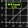 Standard Dropshot / Wacky Hook #4 – 10 pack Size 4 standard dropshot and wacky hook on a metric grid, supplied in packs of 10